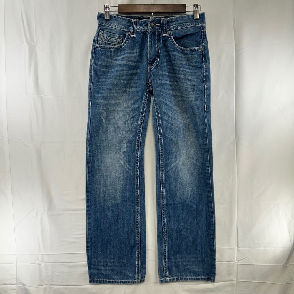 Rock & Roll Cowboy Pistol Straight Jeans Mens 28x32 Blue Regular Straight Leg